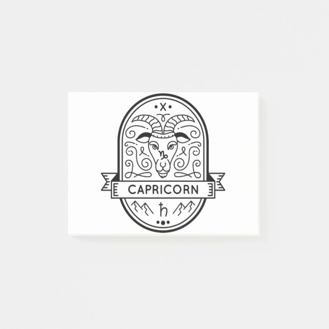 BLOCO DE NOTAS ESTILO DO SÍMBOLO DO CRACHÁ ZODIAC (Frente)