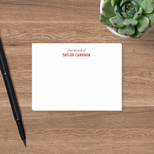 Bloco De Notas Estilo Esportivo Universitário Da Mesa De