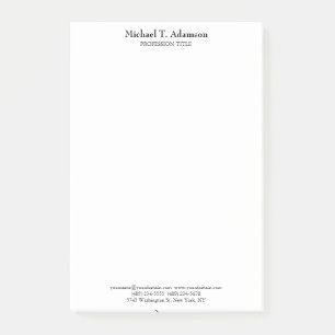 Bloco De Notas Estilo Retro Simples Simples Branco Simples