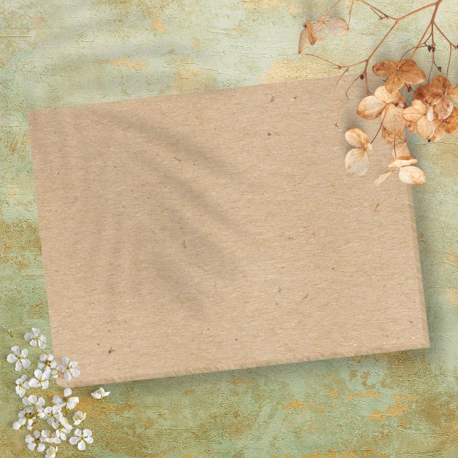 Bloco De Notas Estilo simples de papel Kraft russo (Simple Rustic Kraft Paper Style Post-it Notes)