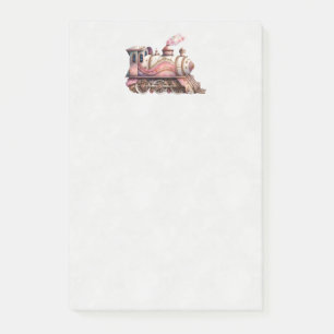 Bloco De Notas Estilo Steampunk Da Vintagem Do Motor De Comboio R