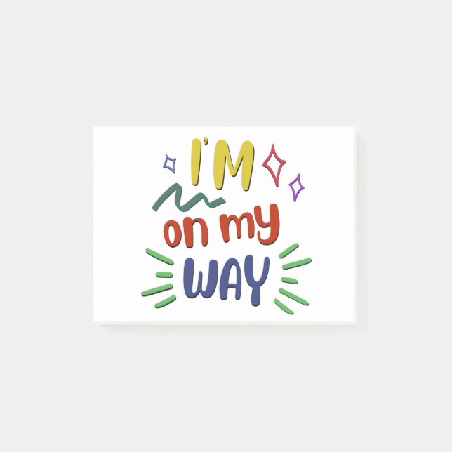 Bloco De Notas Estou A Caminho (Frente)