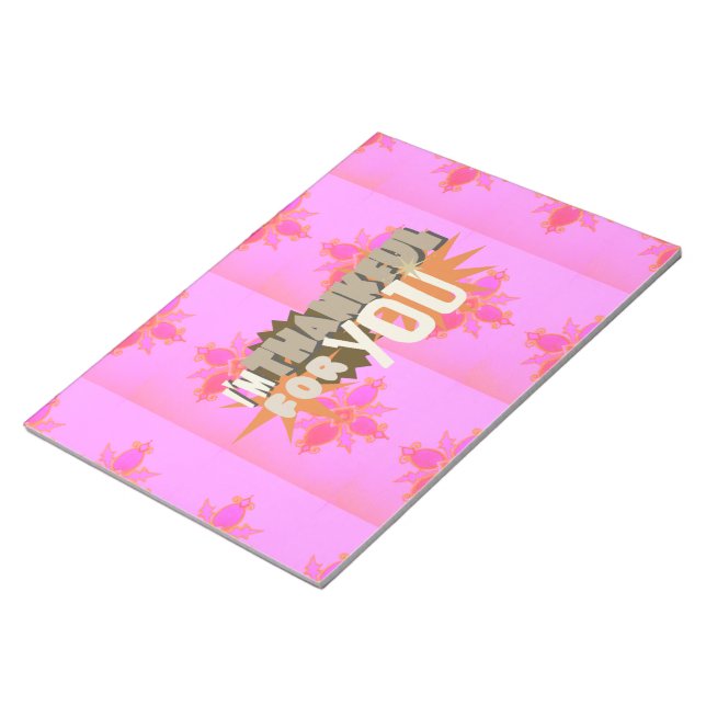 Bloco De Notas Estou grato por você: Uma expressão sincera (Inclinado)