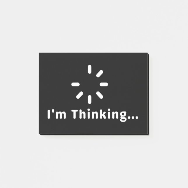 Bloco De Notas Estou pensando. (Frente)