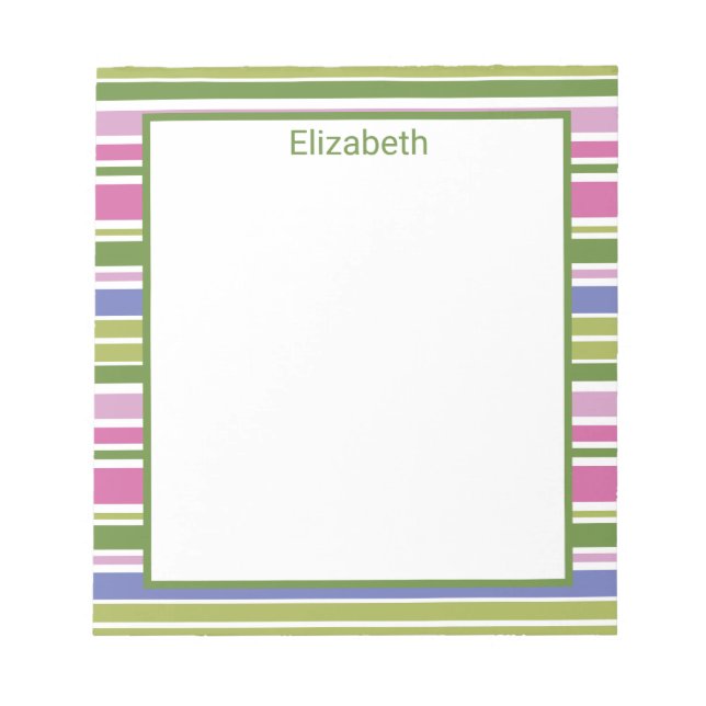 Bloco de Notas Estreito de Várias Faixas (Frente)