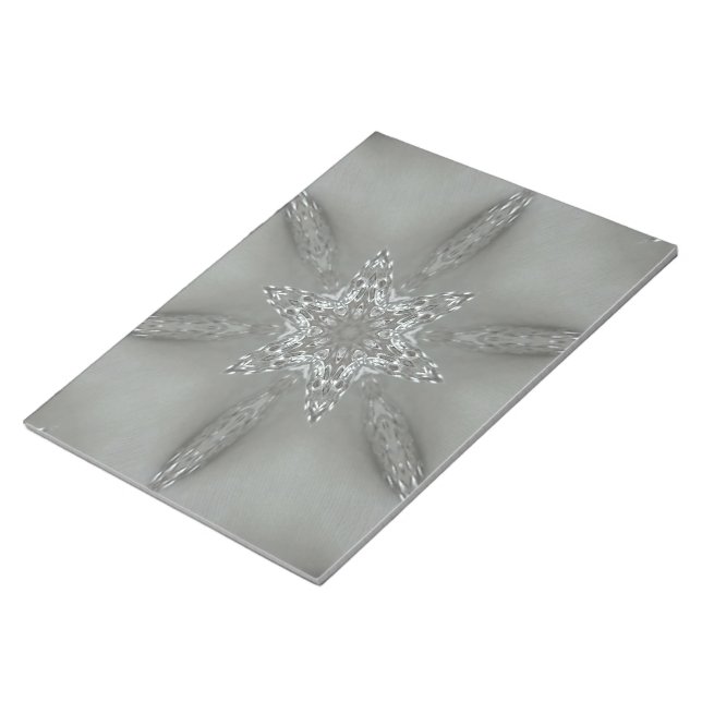 Bloco De Notas Estrela Clorativa Caleidoscópica de Cinzas Pratead (Inclinado)