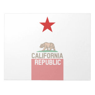 Bloco De Notas Estrela da bandeira do estado da REPÚBLICA de