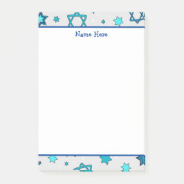 Bloco De Notas Estrela Personalizada de David - Notas de Posto