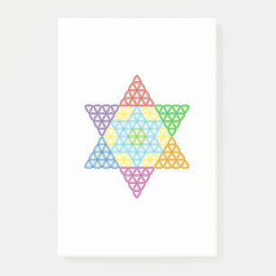 Bloco De Notas Estrela Sagrada - Estrela Da Vida, 04/3D-CF.