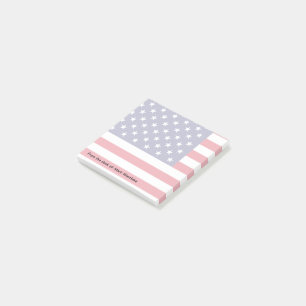 Bloco De Notas Estrelas De Bandeira Americanas E Tema De Listras