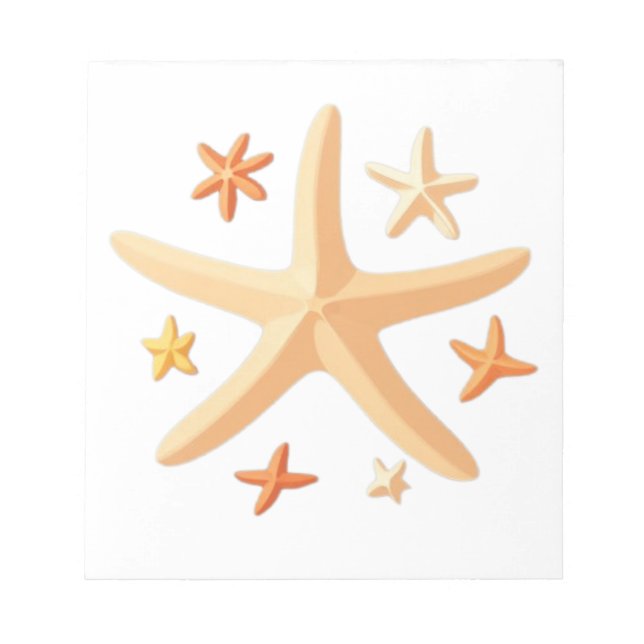 Bloco De Notas Estrelas-do-mar e as Pequenas (Frente)