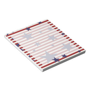 Bloco De Notas Estrelas e Stripes