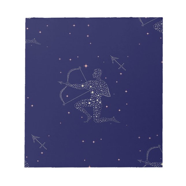 Bloco De Notas estrelas sagitário (Frente)