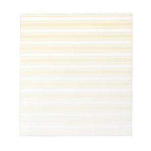 Bloco De Notas Estrias de doces brancas e amarelas claras