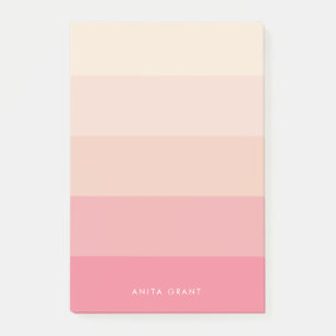 Bloco De Notas Estrias pastosas cor-de-rosa