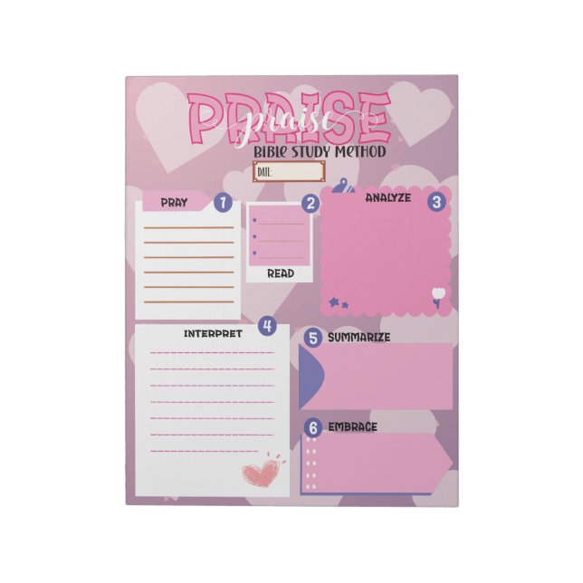 Bloco De Notas Estudo de bíblia (Invertido)