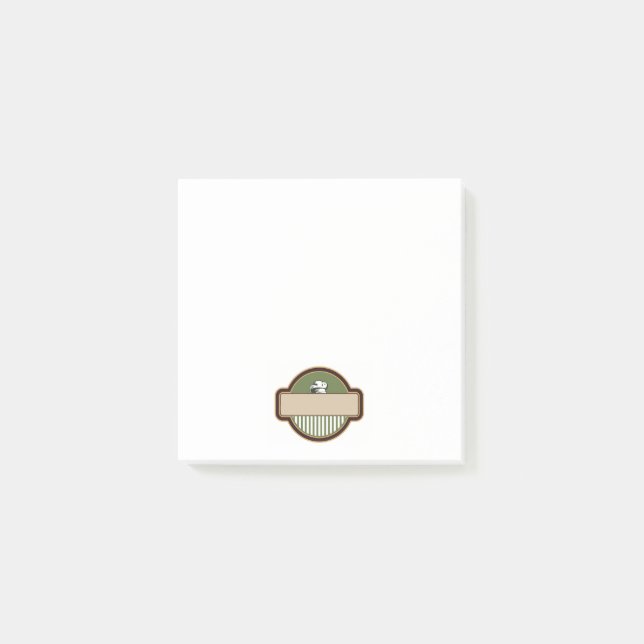 Bloco De Notas Etiqueta de Chefes (Frente)