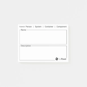Bloco De Notas Etiquetas do modelo C4 por IcePanel [Tipo externo]