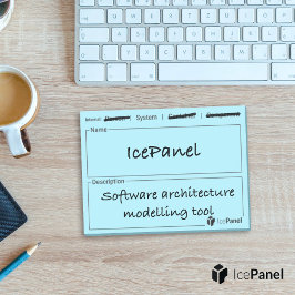 Bloco De Notas Etiquetas do modelo C4 por IcePanel [Tipo interno]