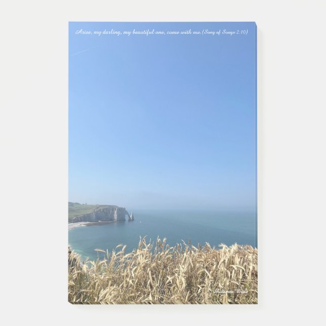 Bloco De Notas Étretat Cliffs, França (Frente)