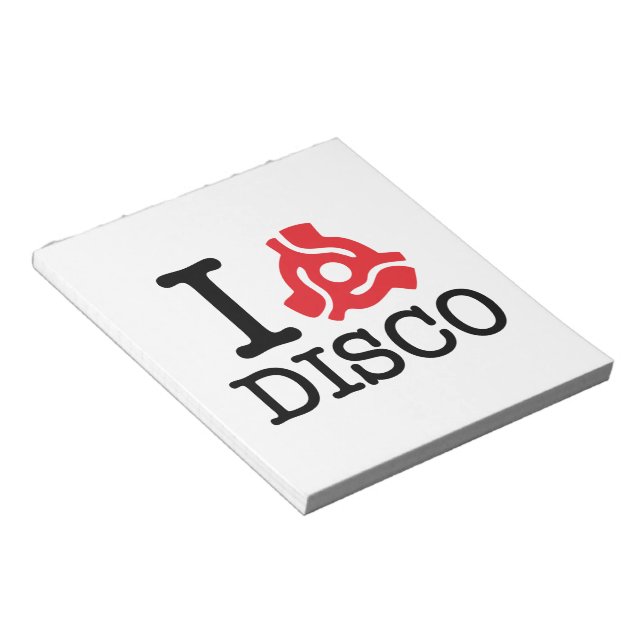 Bloco De Notas Eu 45 Adaptador Disco (Inclinado)