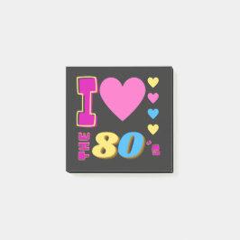 Bloco De Notas Eu Adoro A anos 80