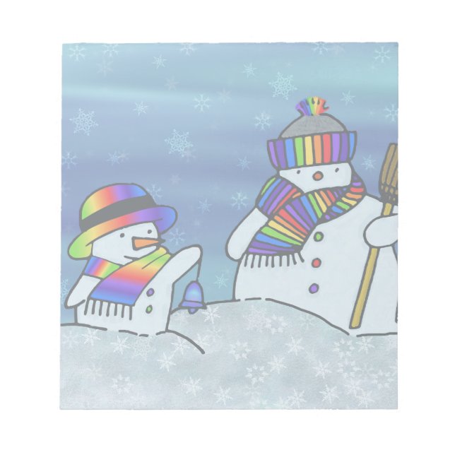 Bloco De Notas Eu adoro o inverno! (Frente)