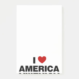 Bloco De Notas Eu amo a América