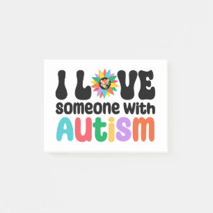 Bloco De Notas Eu Amo Alguém com Autismo