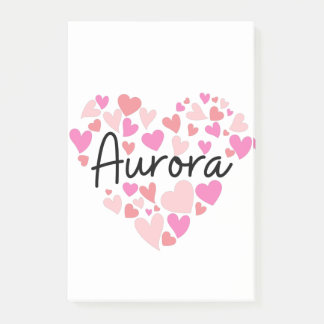 Bloco De Notas Eu amo Aurora