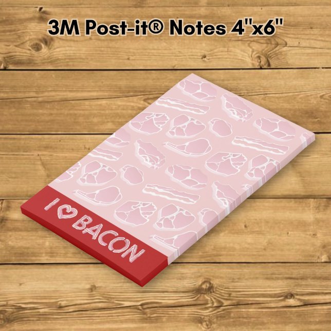 Bloco De Notas Eu Amo Bacon (Criador carregado)