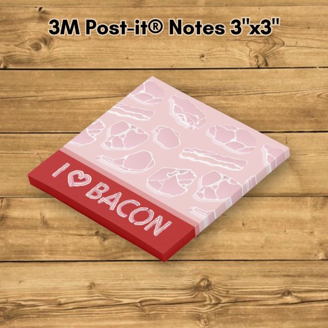 Bloco De Notas Eu Amo Bacon (Criador carregado)