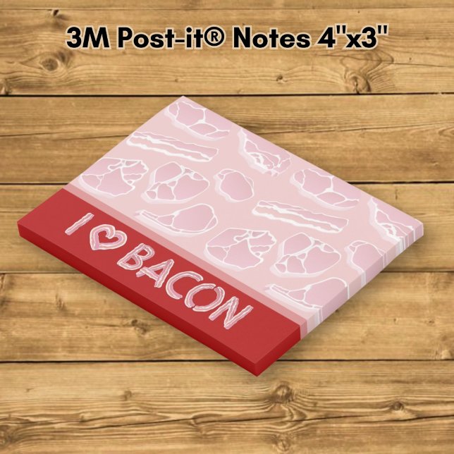 Bloco De Notas Eu Amo Bacon (Criador carregado)