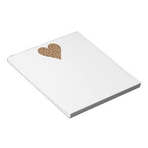 Bloco De Notas Eu Amo Girafas