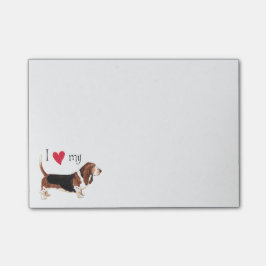 Bloco De Notas Eu amo meu Basset Hound