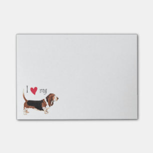 Bloco De Notas Eu amo meu Basset Hound