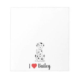 Bloco De Notas Eu Amo Meu Cachorro Custa Personalizado Whimsical