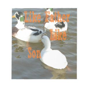 Bloco De Notas Eu amo meu menino como pai como filho