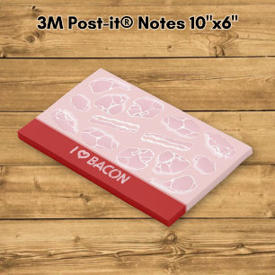 Bloco De Notas Eu amo o bacon