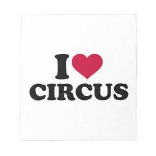 Bloco De Notas Eu amo o circo