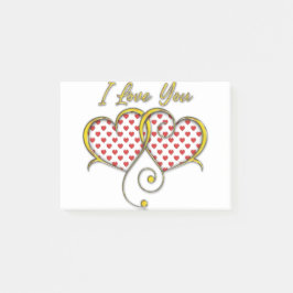 Bloco De Notas Eu amo você Design