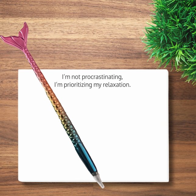 Bloco De Notas Eu não estou procrastinando, Engraçado, Testemunha (Criador carregado)