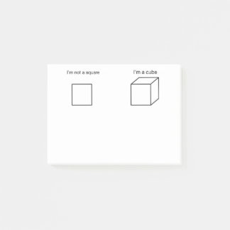 Bloco De Notas Eu não sou um quadrado