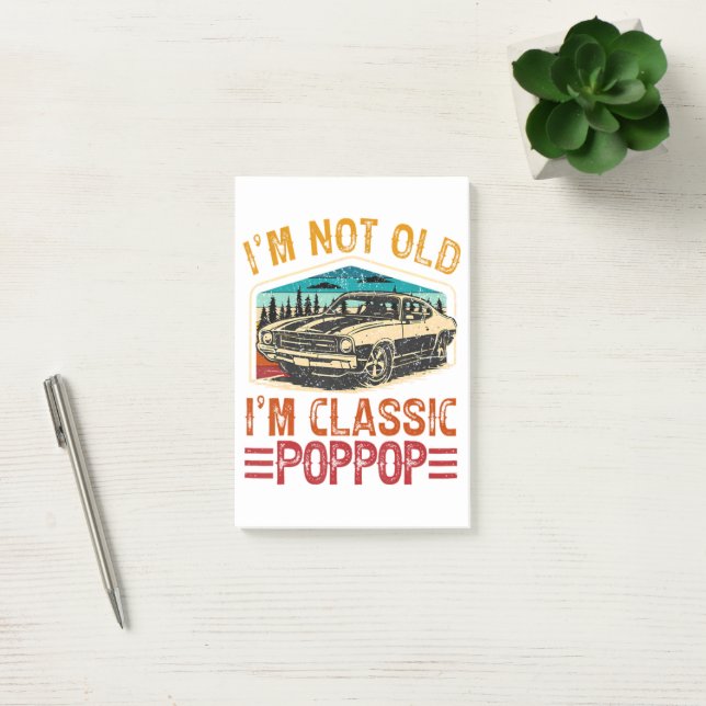 Bloco De Notas EU Não Sou Velho EU Sou Poppop Vovô (Escritótio)
