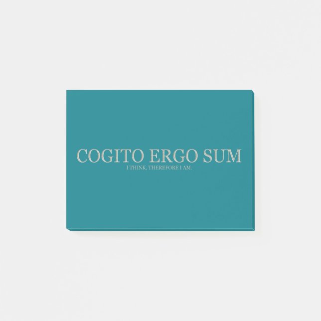 Bloco De Notas Eu penso, conseqüentemente eu sou. - Luz (Frente)