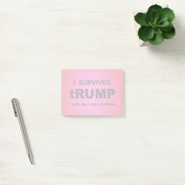 Bloco De Notas Eu Sobrevivi a tRUMP