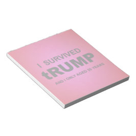 Bloco De Notas Eu Sobrevivi a TUMP