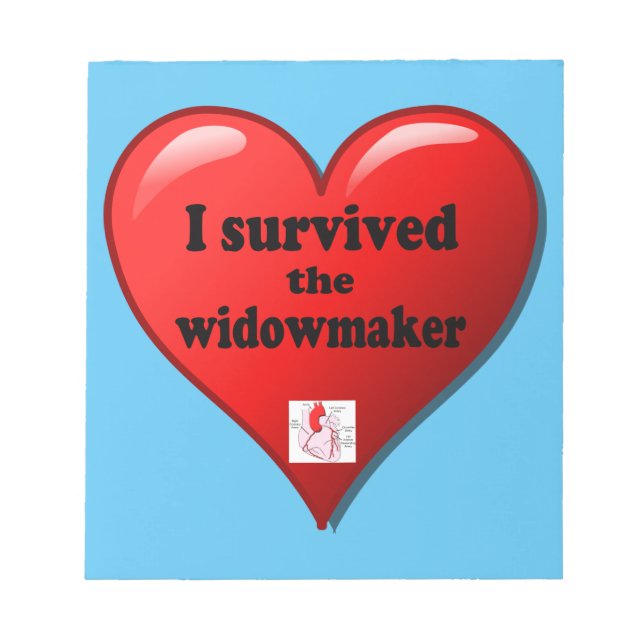 Bloco De Notas Eu Sobrevivi ao Viúvo (Frente)