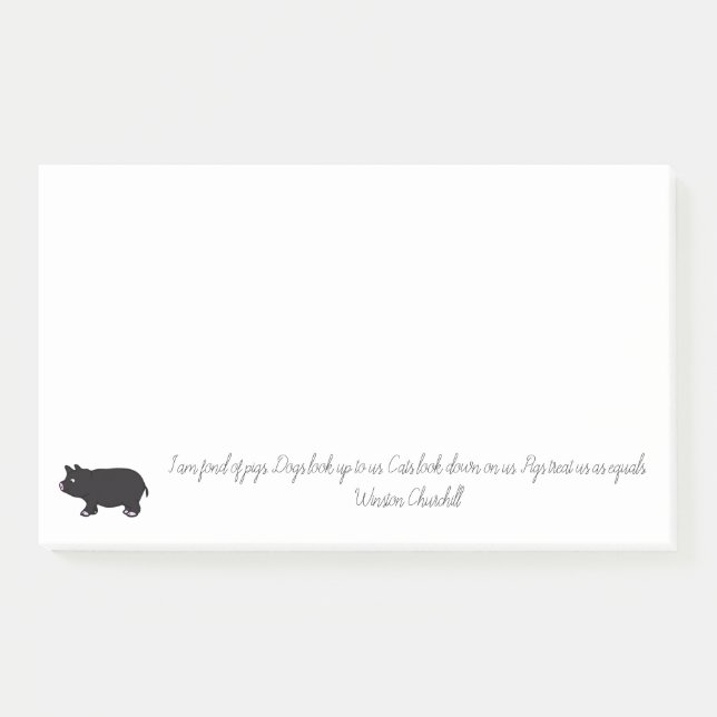 Bloco De Notas Eu sou afeiçoado dos porcos (Frente)