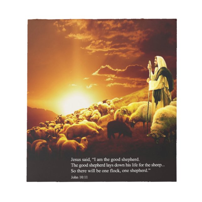 Bloco De Notas "Eu sou o bom pastor… (Frente)